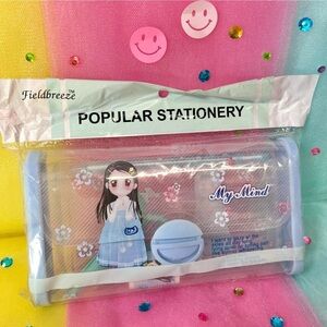 My Mind Orange Story Vintage Cute Kawaii Anime Character Doll Pencil Case/ Deads